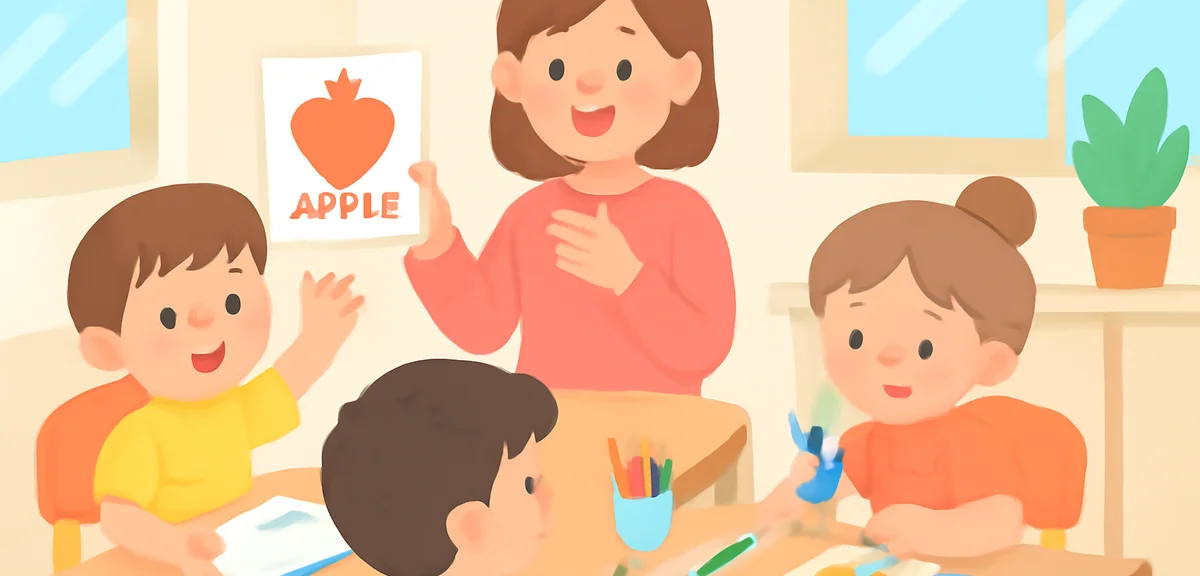 Private after-school care center with English lesson and craft activities for kids during summer vac