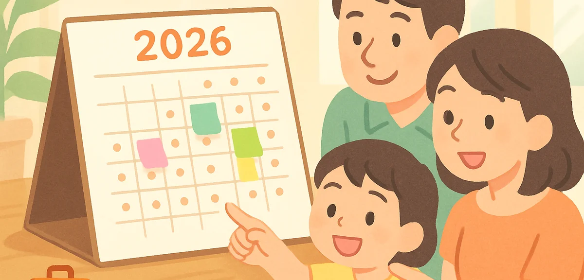 【2026年】夏休みカレンダー｜学校別・地域別の日程早見表