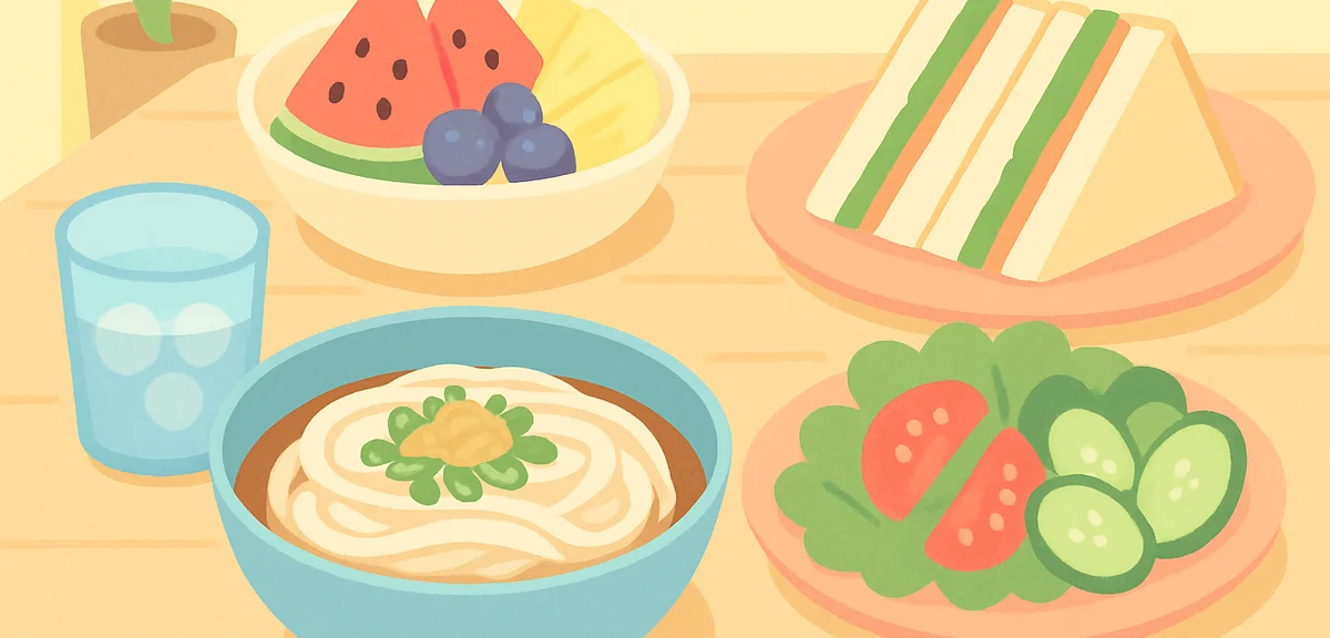 夏休みの簡単ランチアイデア｜火を使わないメニュー集