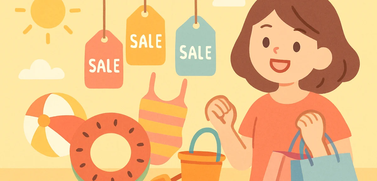 夏休みのセール情報まとめ｜お得に買い物するタイミングとコツ