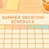 180 summer schedule template thumbnail
