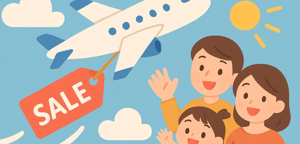 夏休みの飛行機セール活用術｜予約のベストタイミング