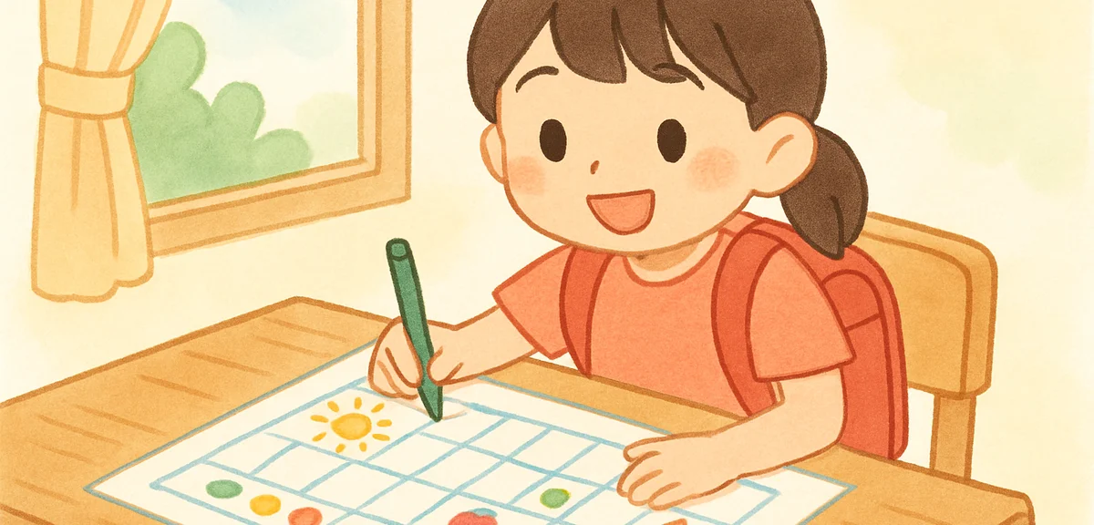 小学生の夏休みスケジュール表｜無料テンプレートと記入例