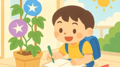 夏休みの朝顔観察日記の書き方｜栽培のコツと自由研究まとめ方