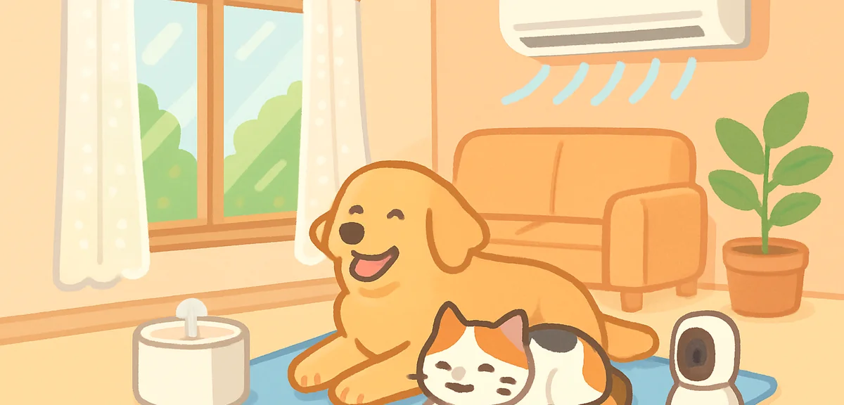 夏休みのペットのお留守番・熱中症対策｜犬・猫を守る夏の備え
