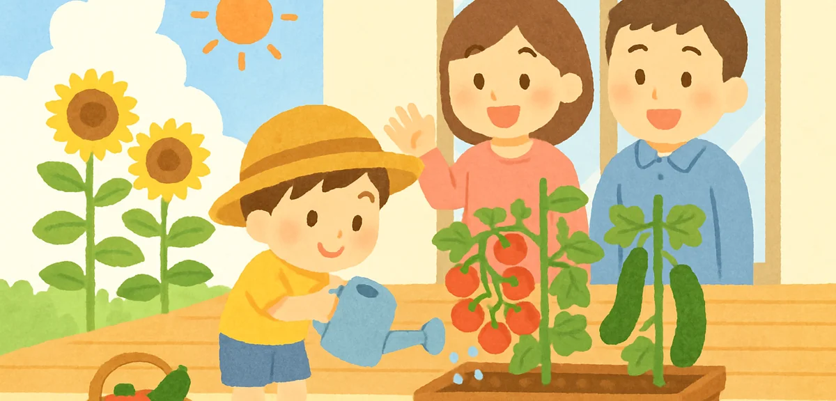 夏休みの家庭菜園ガイド｜夏野菜の育て方と自由研究への活かし方