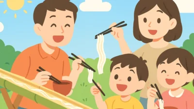 夏休みの流しそうめんとそうめんレシピ｜家族で楽しむ夏の食卓